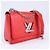Borsa a Spalla Louis Vuitton Epi Leather Twist MM in Rosso M50523 Rosa - vista 2