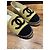 Chanel Metallic-Gewebe Espadrilles Goldbeige Schwarz - Ansicht 10