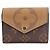 Cartera Louis Vuitton Portefeuille Zoe Monogram Tri-fold Wallet Castaño Multicolor Monograma