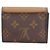 Cartera Louis Vuitton Portefeuille Zoe Monogram Tri-fold Wallet Castaño Multicolor Monograma - vista 2