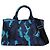 Borsa Tote Prada Camouflage Canapa M a tracolla Blu