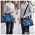 Borsa Tote Prada Camouflage Canapa M a tracolla Blu - vista 17