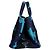 Borsa Tote Prada Camouflage Canapa M a tracolla Blu - vista 4