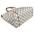 Borsa Tote Louis Vuitton Damier Azur Bianco Blu Multicolore - vista 5