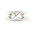 Tiffany & Co Anello Tiffany Double Loving Heart Paloma Picasso Argento