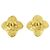 Orecchini a clip dorati Chanel D'oro