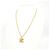 Collana Chanel dorata con pendente D'oro - vista 5