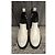 Free Lance Oly Synth Botines Chelsea Charol Negro Blanco - vista 4