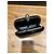 Alexander McQueen Clutch Skull in pelle vernice nera Nero - vista 10
