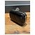 Alexander McQueen Clutch Skull in pelle vernice nera Nero - vista 2