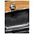 Alexander McQueen Clutch Skull in pelle vernice nera Nero - vista 5