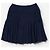 Minifalda plisada con botones Chanel by Karl Lagerfeld SS94 Azul marino - vista 2