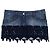 Mini gonna in denim con bordo in pizzo floreale Dolce & Gabbana anni 2000
