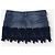 Mini gonna in denim con bordo in pizzo floreale Dolce & Gabbana anni 2000 - vista 2