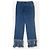 Vaqueros de denim con flecos y pedrería Fendi años 2000 Azul - vista 2
