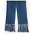 Vaqueros de denim con flecos y pedrería Fendi años 2000 Azul - vista 4