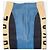Falda lápiz biker de cuero Jean Paul Gaultier AW86 'Russian Constructivist' Azul - vista 3