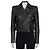 Balmain Cropped Lamb Leather Jacket - Gold Zipper Sz.36 Pre-owned