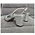 Timeless Sandalias slingback de punta cuadrada en cuero negro/plata Chanel Talla 36 - vista 10