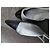 Timeless Sandalias slingback de punta cuadrada en cuero negro/plata Chanel Talla 36 - vista 17