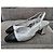 Timeless Sandalias slingback de punta cuadrada en cuero negro/plata Chanel Talla 36 - vista 4
