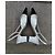 Timeless Sandalias slingback de punta cuadrada en cuero negro/plata Chanel Talla 36 - vista 6