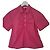 Camicia Zapa rosa con volant maniche corte