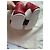 Scarpine Gucci mis.17 in pelle bianca con strisce Web Bianco Rosso Verde - vista 11