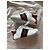 Scarpine Gucci mis.17 in pelle bianca con strisce Web Bianco Rosso Verde - vista 3
