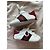 Scarpine Gucci mis.17 in pelle bianca con strisce Web Bianco Rosso Verde - vista 4