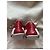 Scarpine Gucci mis.17 in pelle bianca con strisce Web Bianco Rosso Verde - vista 5