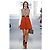 Louis Vuitton Runway Kleid Geometrisches Muster Braun Schwarz Weiß Rot Orange - Ansicht 2