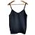Autre Marque Col Pierrot Satin Camisole Schwarz