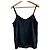 Autre Marque Col Pierrot Satin Camisole Schwarz - Ansicht 2