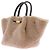 Autre Marque Borsa tote in lana DEMELLIER Beige - vista 2