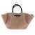 Autre Marque Borsa tote in lana DEMELLIER Beige - vista 3