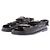 Chanel Sandali Dad in pelle nera Nero
