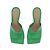Bottega Veneta Grüne Mules mit Absatz - Ansicht 4