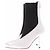 Alaïa Spitze Lederstiefeletten Weiß - Ansicht 2
