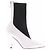 Alaïa Spitze Lederstiefeletten Weiß - Ansicht 6