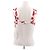 Autre Marque Top de bikini blanco con estampado floral Roja - vista 2