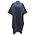 Autre Marque Honnete Samtkleid Blau