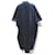Autre Marque Honnete Samtkleid Blau - Ansicht 2