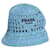 Prada Blauer Häkel-Bucket-Hat - Größe S