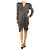 Isabel Marant Mini-Kleid mit V-Ausschnitt aus schwarzem Lurex - Größe UK 12