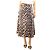 Ganni Falda midi con estampado de leopardo marrón - talla UK 10 Castaño
