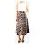 Ganni Falda midi con estampado de leopardo marrón - talla UK 10 Castaño - vista 2