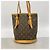 Borsa Tote Louis Vuitton Monogram Bucket PM Marrone - vista 10