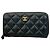 Portafoglio Chanel Matelassé in agnello Nero