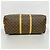 Louis Vuitton Boston Monogram Keepall Bandoulière 55 Marrone - vista 3